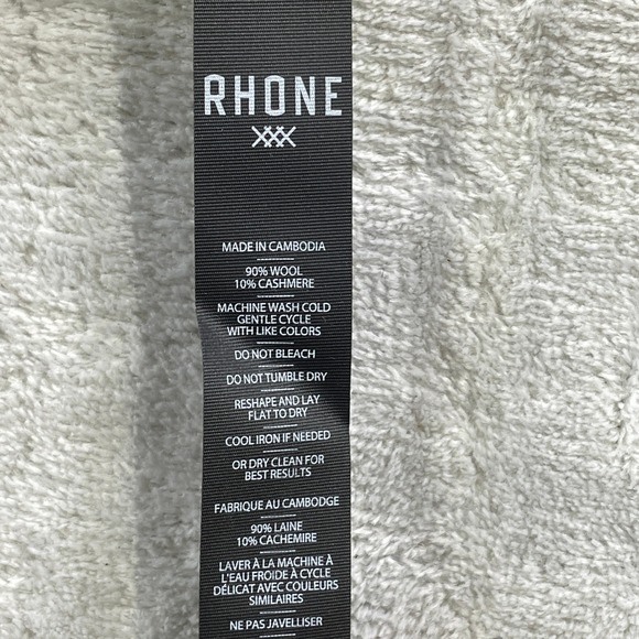 Rhone Walden Waffle Sweater Mens XXL Blue Wool Cashmere Soft Preppy Casual - Picture 9 of 11